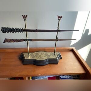 Fred and George Wands with Stand